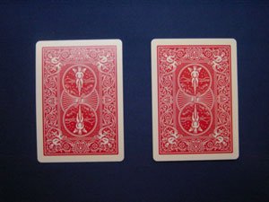 画像1: Card Bicycle - Fake - Double Back Red