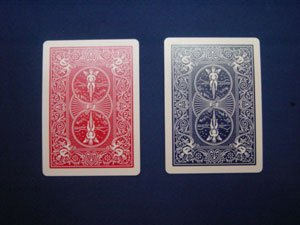 画像1: Card Bicycle - Fake - Double Back Red/Blue 10枚