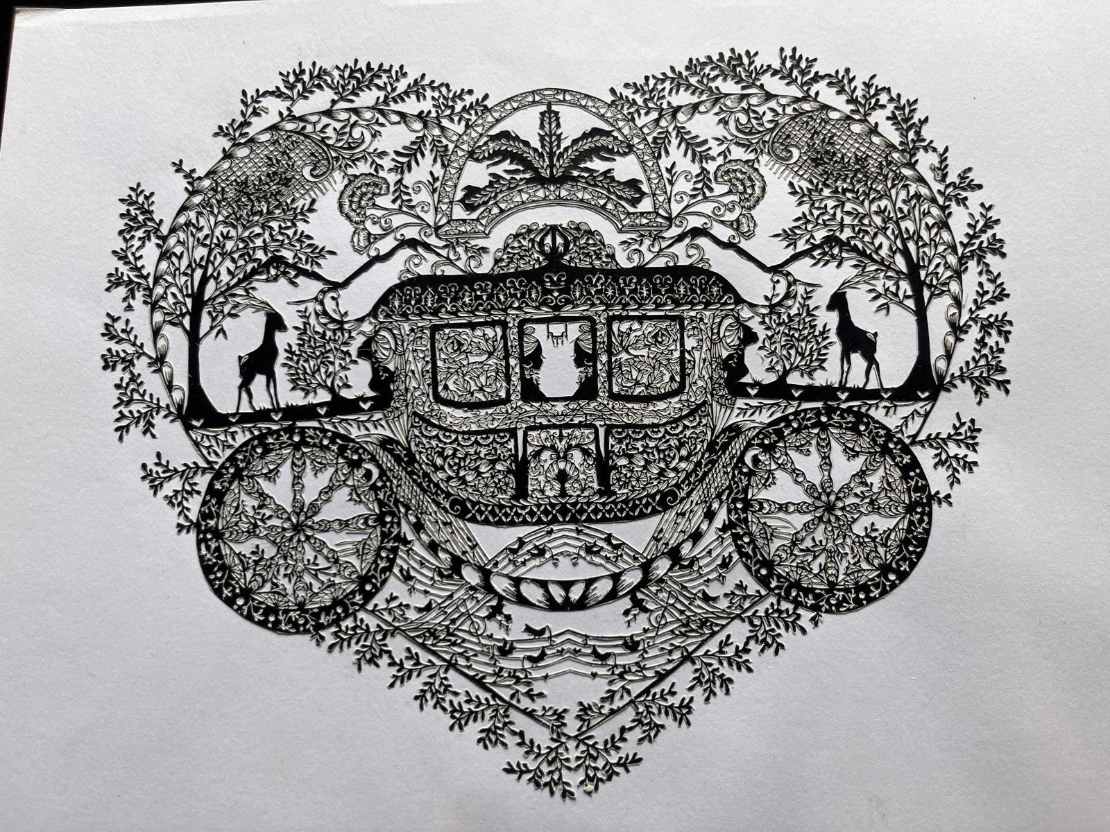 切り絵を頂きました