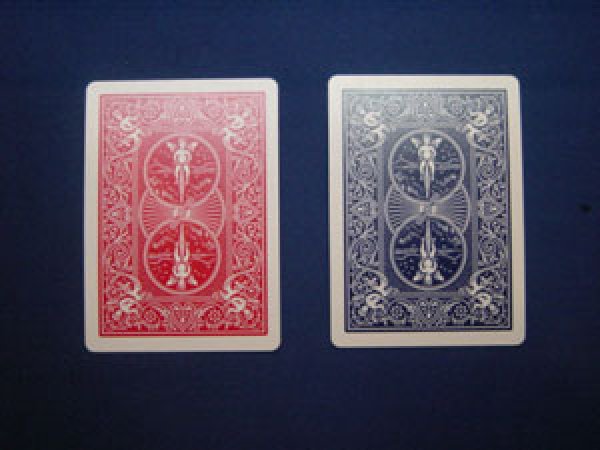 画像1: Card Bicycle - Fake - Double Back Red/Blue (1)