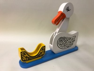 画像2: アヒルのカード当て　Card Duck Wood