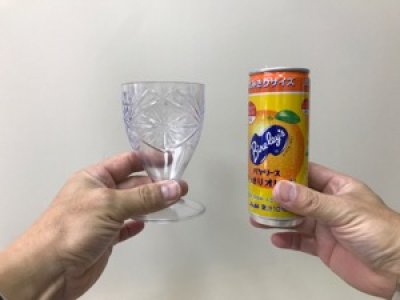 宙に浮くグラス 缶用 Airborne Glass - マジックファニー