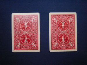 画像1: Card Bicycle - Fake - Double Back Red (1)