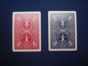 画像1: Card Bicycle - Fake - Double Back Red/Blue (1)