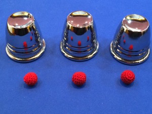 画像: Cups & Balls Table Hopping Chrome カップ＆ボールテーブルホップサイズ（クロム）